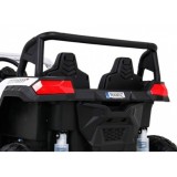 JOKO Elektrické autíčko Buggy ATV STRONG Racing 180W 24V, nosnosť 100kg, brzdový pedál, Dvojmiestne, nafukovacie kolesá, biele