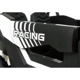 JOKO Elektrické autíčko Buggy ATV STRONG Racing 180W 24V, nosnosť 100kg, brzdový pedál, Dvojmiestne, nafukovacie kolesá, biele