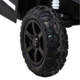JOKO Elektrické autíčko Buggy ATV STRONG Racing 180W 24V, nosnosť 100kg, brzdový pedál, Dvojmiestne, nafukovacie kolesá, biele