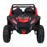 JOKO Elektrické autíčko Buggy ATV STRONG Racing 180W 24V, nosnosť 100kg, brzdový pedál, Dvojmiestne, nafukovacie kolesá, červené