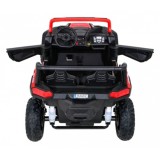 JOKO Elektrické autíčko Buggy ATV STRONG Racing 180W 24V, nosnosť 100kg, brzdový pedál, Dvojmiestne, nafukovacie kolesá, červené