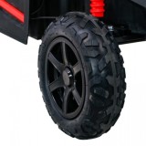 JOKO Elektrické autíčko Buggy ATV STRONG Racing 180W 24V, nosnosť 100kg, brzdový pedál, Dvojmiestne, nafukovacie kolesá, červené