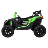 JOKO Elektrické autíčko Buggy ATV STRONG Racing 180W 24V, nosnosť 100kg, brzdový pedál, Dvojmiestne, nafukovacie kolesá, zelené