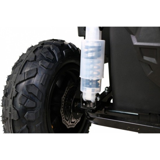 JOKO Elektrické autíčko Buggy ATV STRONG Racing 180W 24V, nosnosť 100kg, brzdový pedál, Dvojmiestne, nafukovacie kolesá, zelené