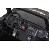JOKO Veľké Elektrické autíčko BUGGY 4x4 Clash 24V, FM rádio, DVOJMIESTNE Kožené sedadlo, NOSNOSŤ 60KG, penové kolesá, čierne