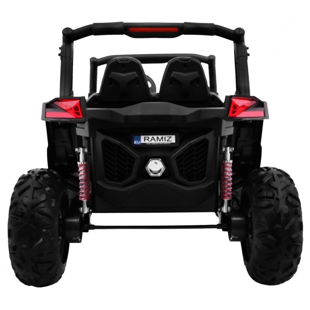 JOKO Elektrické autíčko Buggy 4x4 SuperStar, MP4 LCD displej, Penové kolesá, Dvojmiestne kožené sedadlo, USB, čierne