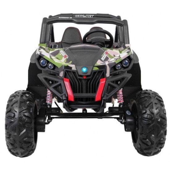JOKO Elektrické autíčko Buggy 4x4 SuperStar, MP4 LCD displej, Penové kolesá, Dvojmiestne kožené sedadlo, USB, maskáčové