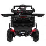 JOKO Elektrické autíčko Buggy 4x4 SuperStar, nosnosť 40kg, Penové kolesá, Dvojmiestne kožené sedadlo, biele