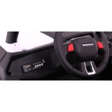 JOKO Elektrické autíčko Buggy 4x4 SuperStar, nosnosť 40kg, Penové kolesá, Dvojmiestne kožené sedadlo, biele