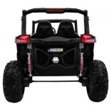 JOKO Elektrické autíčko Buggy 4x4 SuperStar, nosnosť 40kg, Penové kolesá, Dvojmiestne kožené sedadlo, čierne