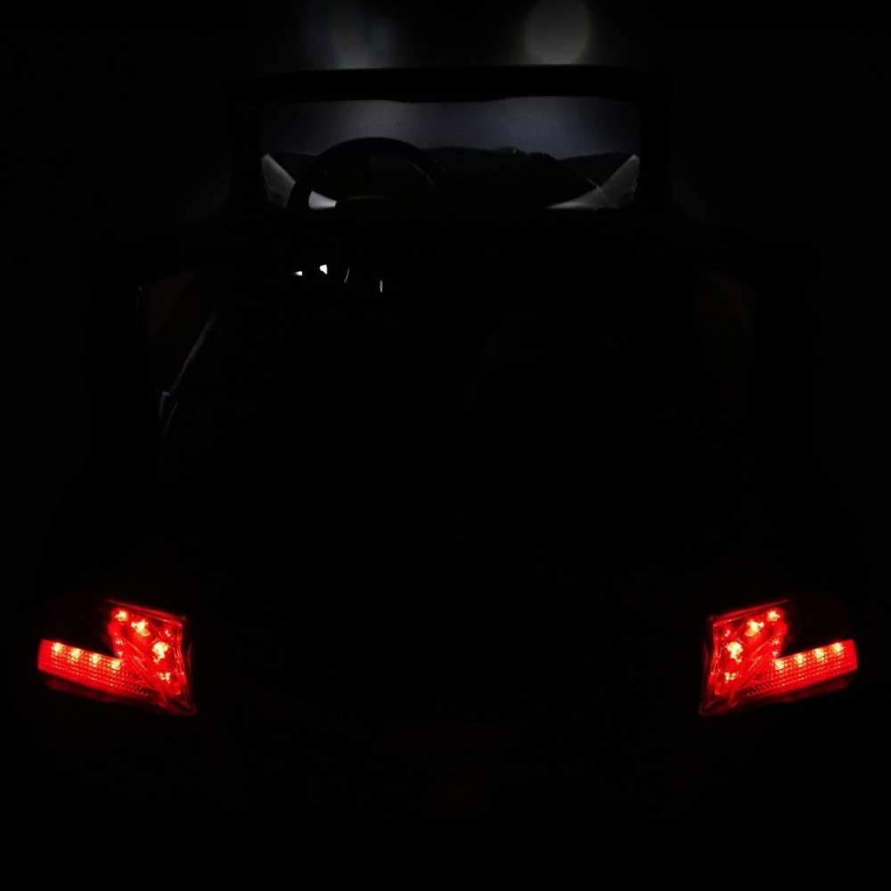 JOKO Elektrické autíčko Buggy 4x4 SuperStar, nosnosť 40kg, Penové kolesá, Dvojmiestne kožené sedadlo, čierne