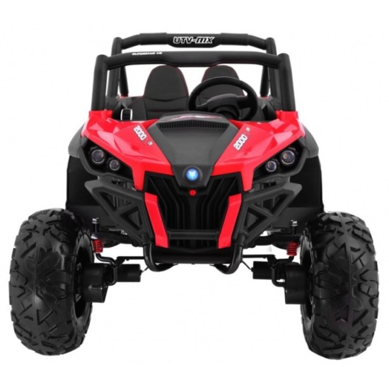 JOKO Elektrické autíčko Buggy 4x4 SuperStar, nosnosť 40kg, Penové kolesá, Dvojmiestne kožené sedadlo, červené