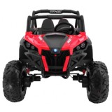 JOKO Elektrické autíčko Buggy 4x4 SuperStar, nosnosť 40kg, Penové kolesá, Dvojmiestne kožené sedadlo, červené