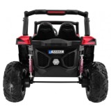 JOKO Elektrické autíčko Buggy 4x4 SuperStar, nosnosť 40kg, Penové kolesá, Dvojmiestne kožené sedadlo, červené
