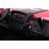 JOKO Elektrické autíčko Buggy 4x4 SuperStar, nosnosť 40kg, Penové kolesá, Dvojmiestne kožené sedadlo, červené