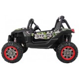 JOKO Elektrické autíčko Buggy 4x4 SuperStar, nosnosť 40kg, Penové kolesá, Dvojmiestne kožené sedadlo, maskáčové