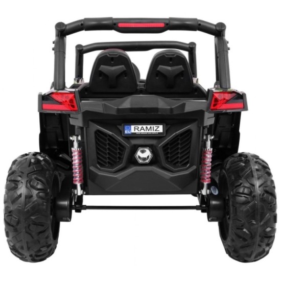 JOKO Elektrické autíčko Buggy 4x4 SuperStar, nosnosť 40kg, Penové kolesá, Dvojmiestne kožené sedadlo, maskáčové