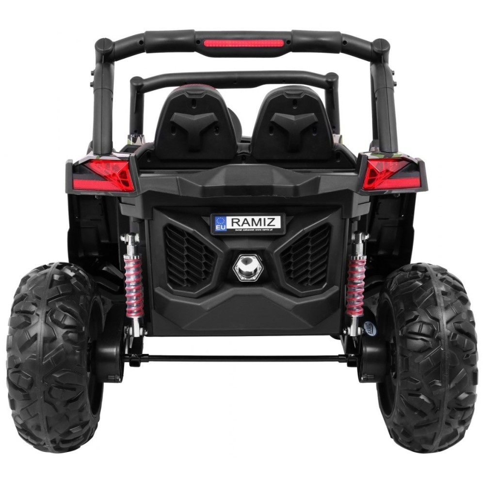 JOKO Elektrické autíčko Buggy 4x4 SuperStar, nosnosť 40kg, Penové kolesá, Dvojmiestne kožené sedadlo, maskáčové