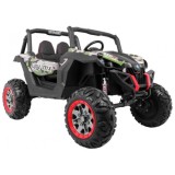 JOKO Elektrické autíčko Buggy 4x4 SuperStar, nosnosť 40kg, Penové kolesá, Dvojmiestne kožené sedadlo, maskáčové