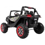 JOKO Elektrické autíčko Buggy 4x4 SuperStar, nosnosť 40kg, Penové kolesá, Dvojmiestne kožené sedadlo, maskáčové