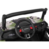 JOKO Elektrické autíčko Buggy 4x4 SuperStar, nosnosť 40kg, Penové kolesá, Dvojmiestne kožené sedadlo, maskáčové