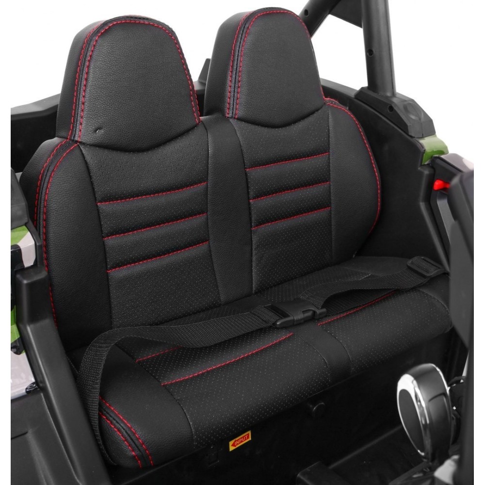 JOKO Elektrické autíčko Buggy 4x4 SuperStar, nosnosť 40kg, Penové kolesá, Dvojmiestne kožené sedadlo, maskáčové
