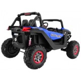 JOKO Elektrické autíčko Buggy 4x4 SuperStar, nosnosť 40kg, Penové kolesá, Dvojmiestne kožené sedadlo, modré