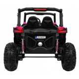 JOKO Elektrické autíčko Buggy 4x4 SuperStar, nosnosť 40kg, Penové kolesá, Dvojmiestne kožené sedadlo, ružové