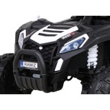 JOKO Elektrické autíčko BUGGY UTV 4x4 2000M, penové kolesá, kožené sedadlo, biele
