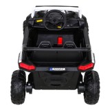 JOKO Elektrické autíčko BUGGY UTV 4x4 2000M, penové kolesá, kožené sedadlo, biele