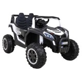 JOKO Elektrické autíčko BUGGY UTV 4x4 2000M, penové kolesá, kožené sedadlo, biele