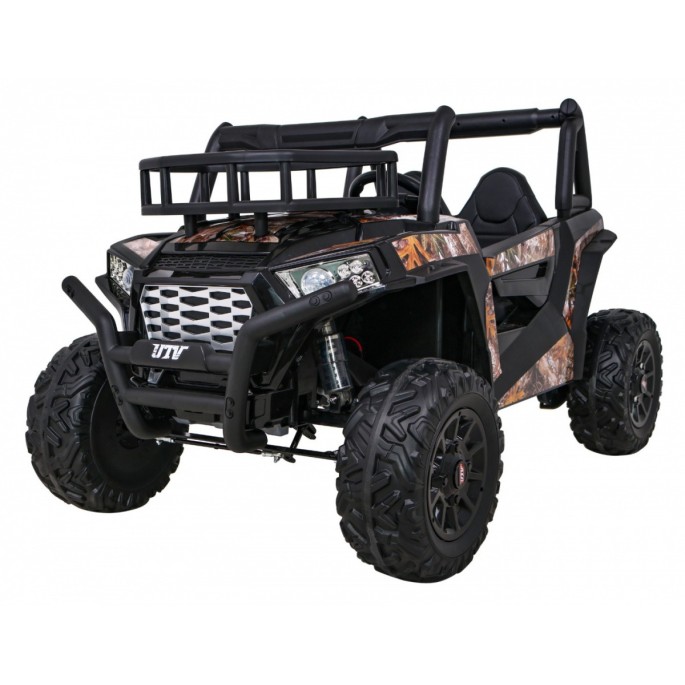 JOKO Elektrické autíčko BUGGY UTV 24V 200W, penové kolesá, Dvojmiestne kožené sedadlo, nosnosť 50kg, maskáčové