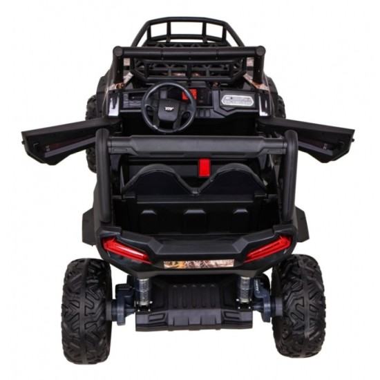 JOKO Elektrické autíčko BUGGY UTV 24V 200W, penové kolesá, Dvojmiestne kožené sedadlo, nosnosť 50kg, maskáčové