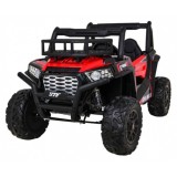 JOKO Elektrické autíčko BUGGY UTV 24V 200W, penové kolesá, Dvojmiestne kožené sedadlo, nosnosť 50kg, červené
