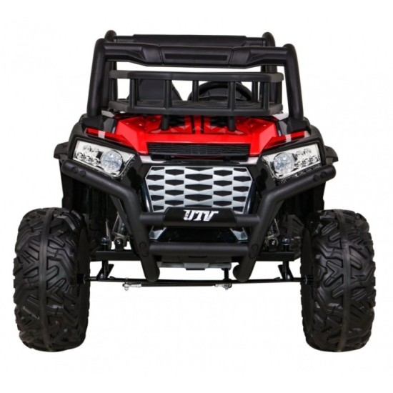 JOKO Elektrické autíčko BUGGY UTV 24V 200W, penové kolesá, Dvojmiestne kožené sedadlo, nosnosť 50kg, červené