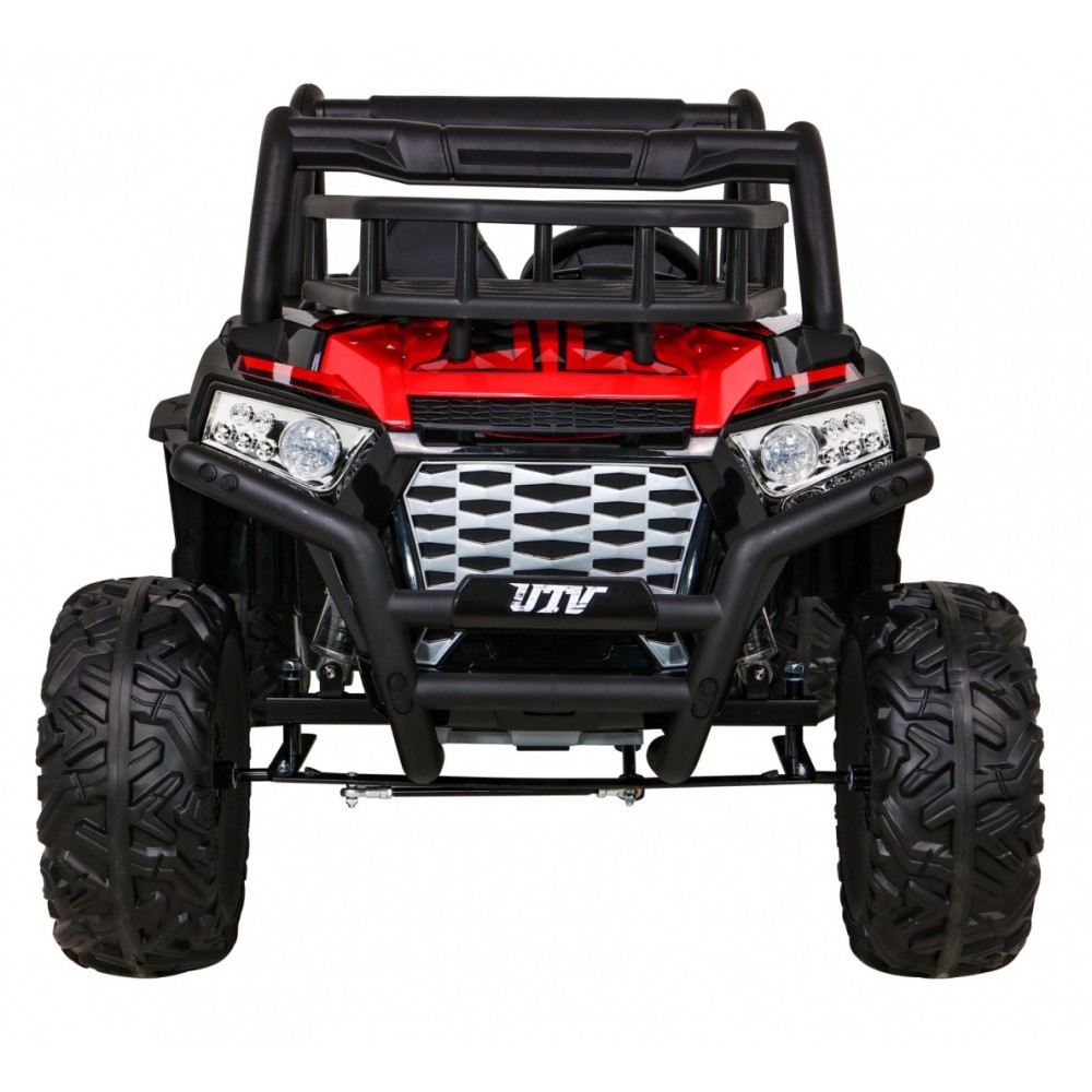 JOKO Elektrické autíčko BUGGY UTV 24V 200W, penové kolesá, Dvojmiestne kožené sedadlo, nosnosť 50kg, červené