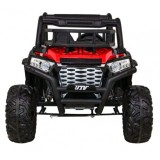 JOKO Elektrické autíčko BUGGY UTV 24V 200W, penové kolesá, Dvojmiestne kožené sedadlo, nosnosť 50kg, červené