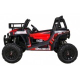 JOKO Elektrické autíčko BUGGY UTV 24V 200W, penové kolesá, Dvojmiestne kožené sedadlo, nosnosť 50kg, červené