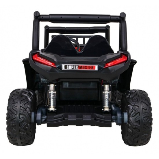 JOKO Elektrické autíčko BUGGY UTV 24V 200W, penové kolesá, Dvojmiestne kožené sedadlo, nosnosť 50kg, červené