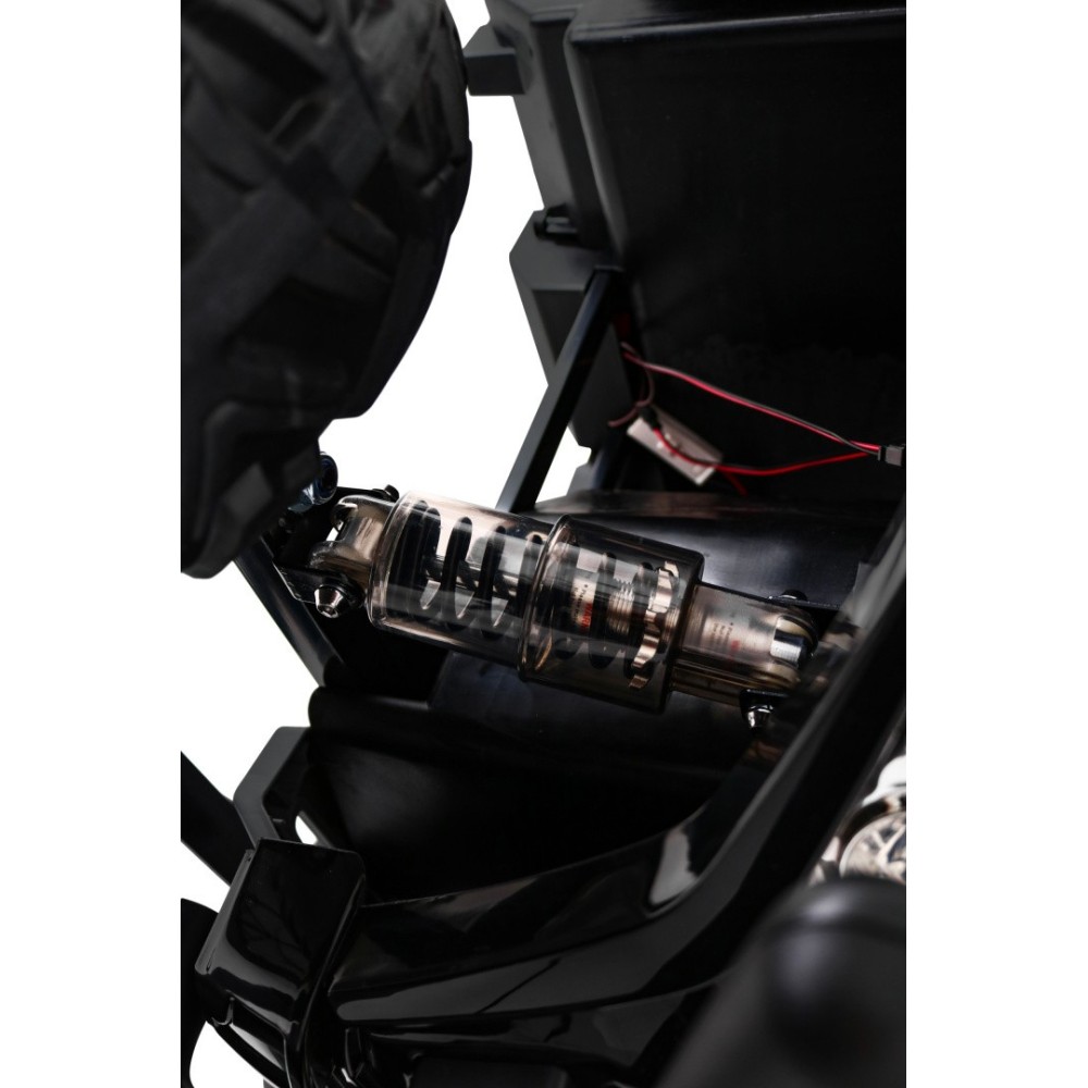 JOKO Elektrické autíčko BUGGY UTV 24V 200W, penové kolesá, Dvojmiestne kožené sedadlo, nosnosť 50kg, červené