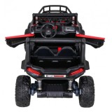 JOKO Elektrické autíčko BUGGY UTV 24V 200W, penové kolesá, Dvojmiestne kožené sedadlo, nosnosť 50kg, červené