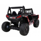 JOKO Elektrické autíčko BUGGY UTV 24V 200W, penové kolesá, Dvojmiestne kožené sedadlo, nosnosť 50kg, červené