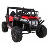 JOKO Elektrické autíčko BUGGY UTV 24V 200W, penové kolesá, Dvojmiestne kožené sedadlo, nosnosť 50kg, červené