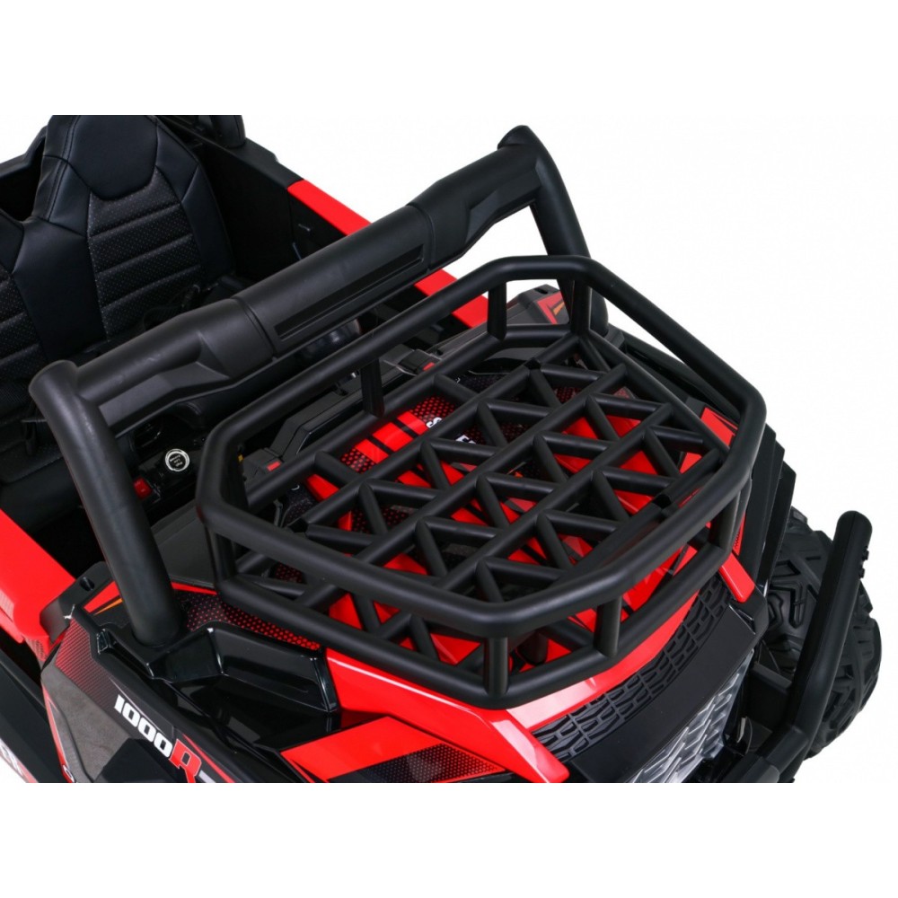 JOKO Elektrické autíčko BUGGY UTV 24V 200W, penové kolesá, Dvojmiestne kožené sedadlo, nosnosť 50kg, červené