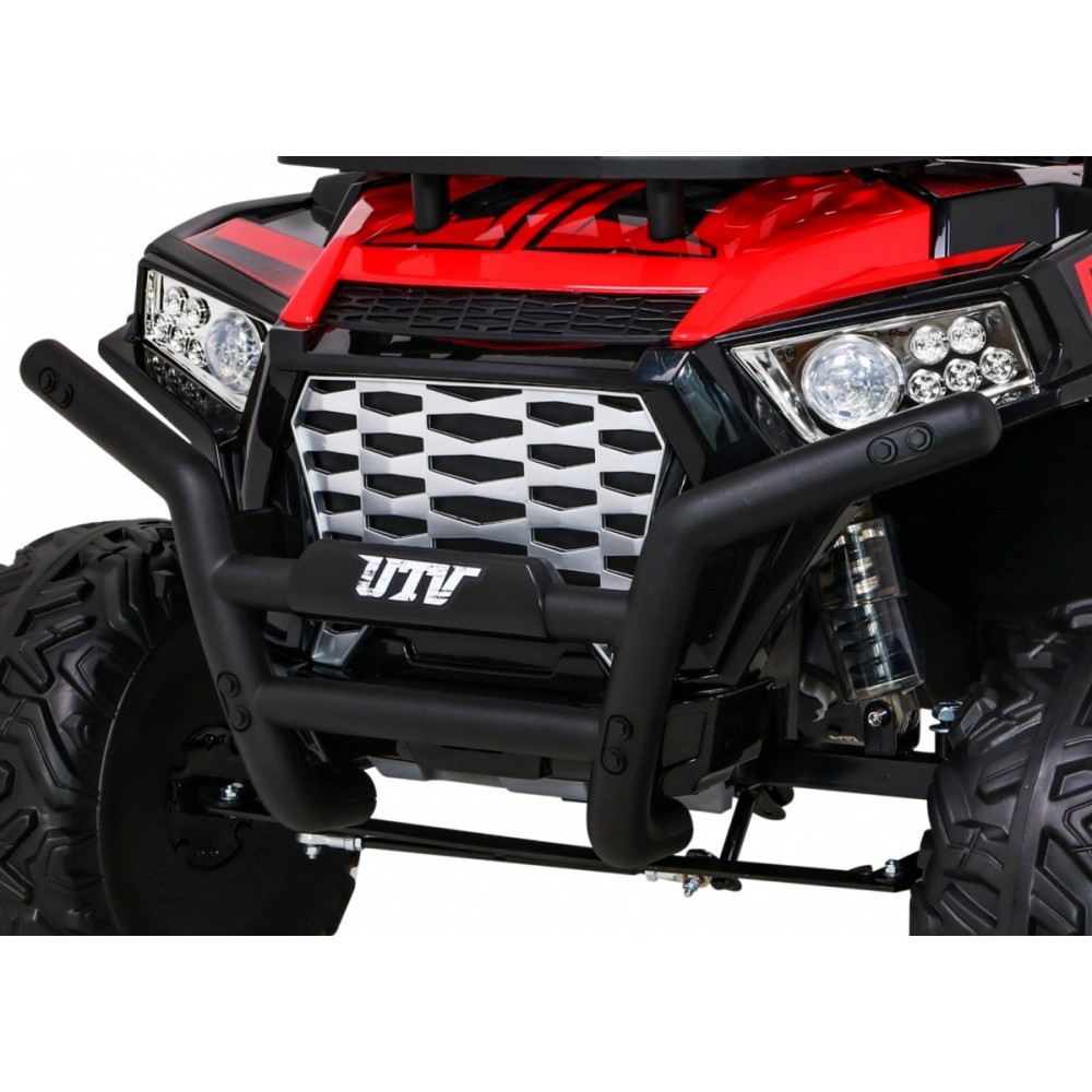 JOKO Elektrické autíčko BUGGY UTV 24V 200W, penové kolesá, Dvojmiestne kožené sedadlo, nosnosť 50kg, červené