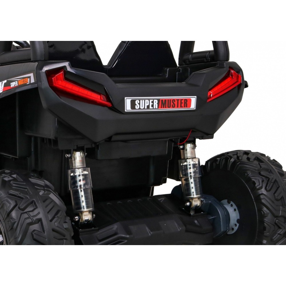 JOKO Elektrické autíčko BUGGY UTV 24V 200W, penové kolesá, Dvojmiestne kožené sedadlo, nosnosť 50kg, červené