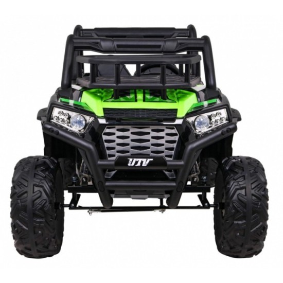JOKO Elektrické autíčko BUGGY UTV 24V 200W, penové kolesá, Dvojmiestne kožené sedadlo, nosnosť 50kg, zelené