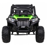 JOKO Elektrické autíčko BUGGY UTV 24V 200W, penové kolesá, Dvojmiestne kožené sedadlo, nosnosť 50kg, zelené