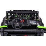 JOKO Elektrické autíčko BUGGY UTV 24V 200W, penové kolesá, Dvojmiestne kožené sedadlo, nosnosť 50kg, zelené