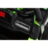 JOKO Elektrické autíčko BUGGY UTV 24V 200W, penové kolesá, Dvojmiestne kožené sedadlo, nosnosť 50kg, zelené